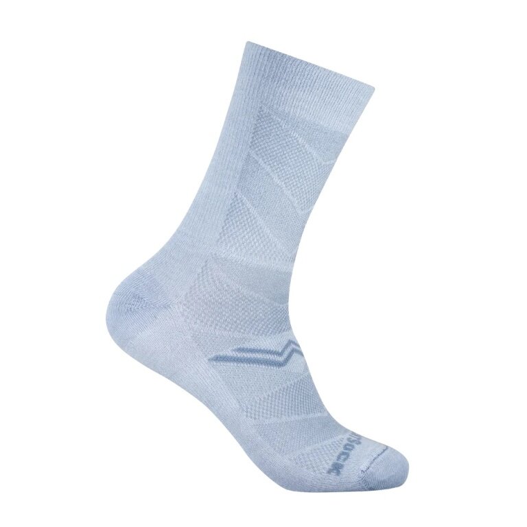 Wrightsock Sports Socks Crew Coolmesh II (thin, breathable, comfortable) light grey - 1 pair
