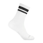 Wrightsock Tennis Sock Crew Stride (calf-high, medium thickness, anti-blister sock) white/black - 1 pair