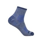 Wrightsock Wander Sock Quarter Escape (extra terry padding, ankle-high, medium thickness) grey/blue - 1 pair