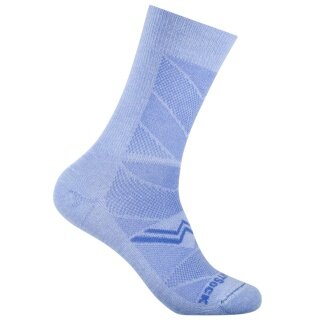 Wrightsock Sports Socks Crew Coolmesh II (thin, breathable, comfortable) light blue - 1 pair