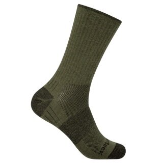 Wrightsock Wander Sock Crew Merino Escape (extra terry cushioning, medium thickness) green - 1 pair