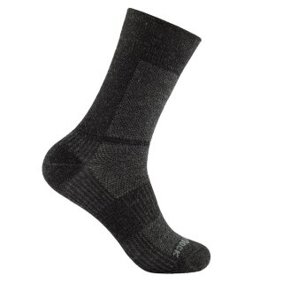 Wrightsock Hiking Sock Crew Merino Coolmesh II (thin, merino wool) grey/black - 1 Pair