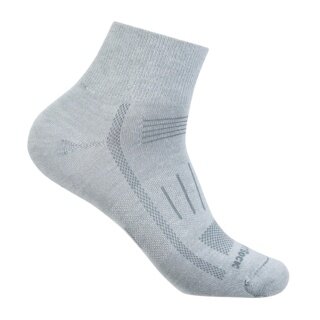 Wrightsock Sports Socks Quarter Endurance (ankle-high, anti-blister sock) light grey - 1 pair