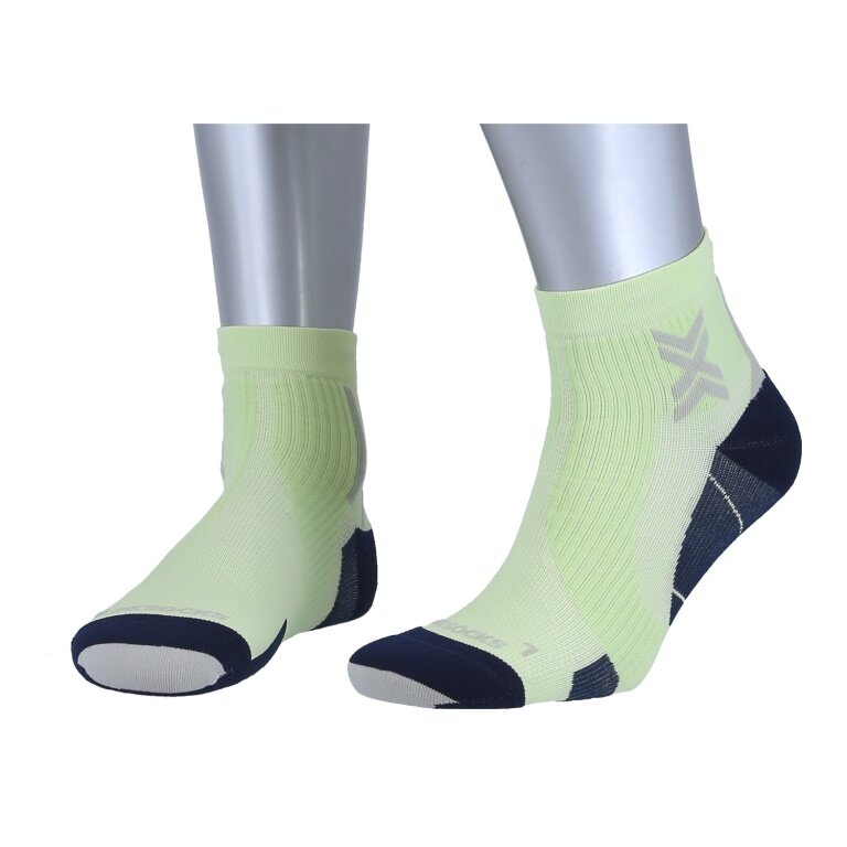 X-Socks Running Sock Run Perform Ankle neo lime green/black Men's - 1 Pair