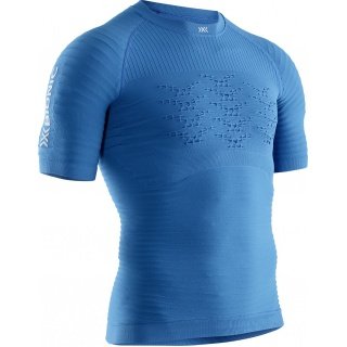 X-Bionic Running Shirt Running Effektor 4.0 Short Sleeve Tight-fitting Blue Men
