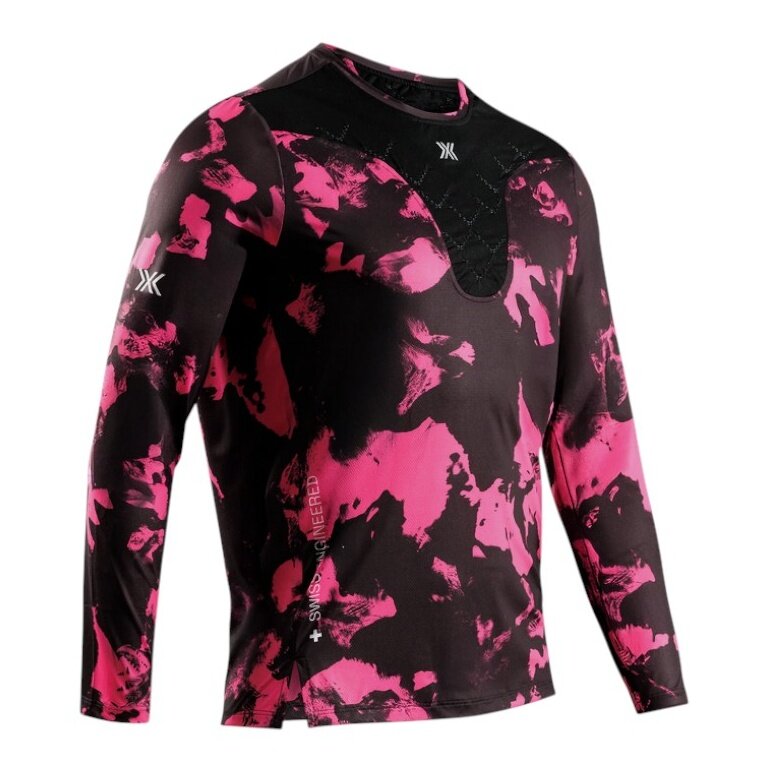 X-Bionic Running Long Sleeve Shirt Corefusion Run Shirt LS (ultra-light, hybrid moisture regulation) black/neon pink men's