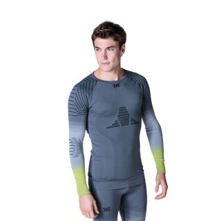 X-Bionic Long Sleeve Shirt Invent FX (temperature regulation) Underwear grey/lime Men's