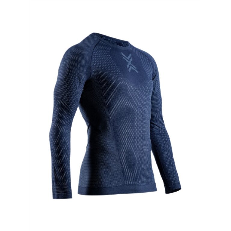 X-Bionic Running Long Sleeve Shirt Xceed Run Shirt LS (lightweight, optimal temperature regulation) navy blue/slate men's