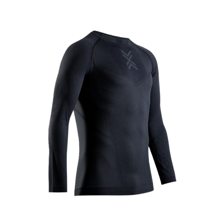 X-Bionic Running Long Sleeve Shirt Xceed Run Shirt LS (lightweight, optimal temperature regulation) black/rhinogrey men's