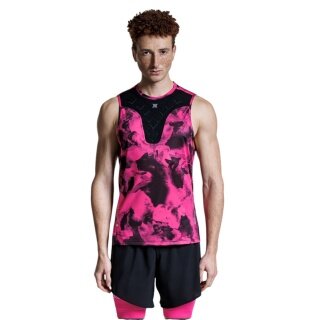 X-Bionic Running Tank Top Corefusion Run Neopink/Black Men's