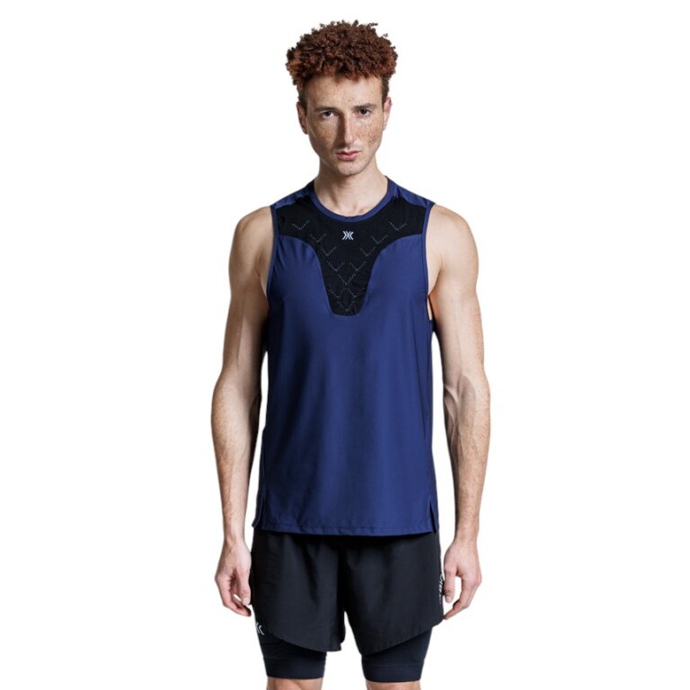 X-Bionic Running Tank Top Corefusion Run Tank Navy Blue Men's