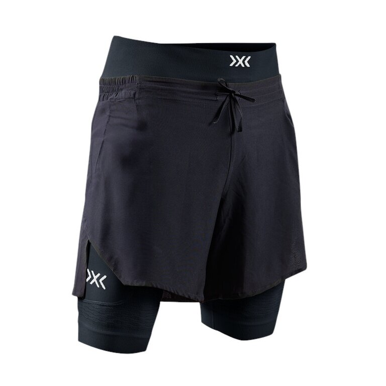 X-Bionic Effektor 2in1 Short Running Trousers (attached inner shorts) short black/black men's