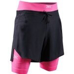 X-Bionic Effektor 2in1 Short Running Trousers (attached inner shorts) short black/neon pink men's