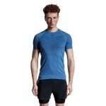 X-Bionic Twyce Run Short Sleeve Running Shirt (tight-fitting) slate blue Men's