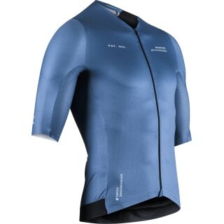 X-Bionic Bike Shirt Corefusion Aero Jersey (Front Zipper, Lightweight, Breathable) Mineral Blue Men