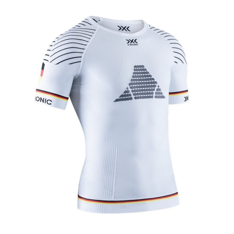 X-Bionic Running Shirt Running Invent 4.0 Patriot Germany (tight-fitting) white/black Men