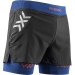 X-Bionic Running Shorts Twyce Race 2in1 Short (attached inner shorts) short black/dark blue/orange Men