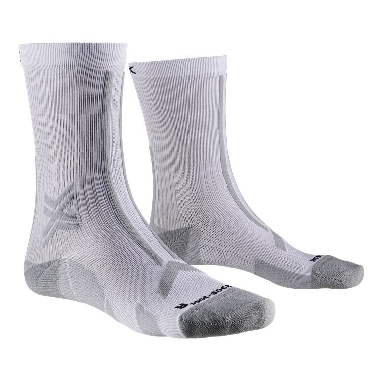 X-Socks Running Socks Trailrun Discover Crew (for trail running) white/gray Men - 1 Pair