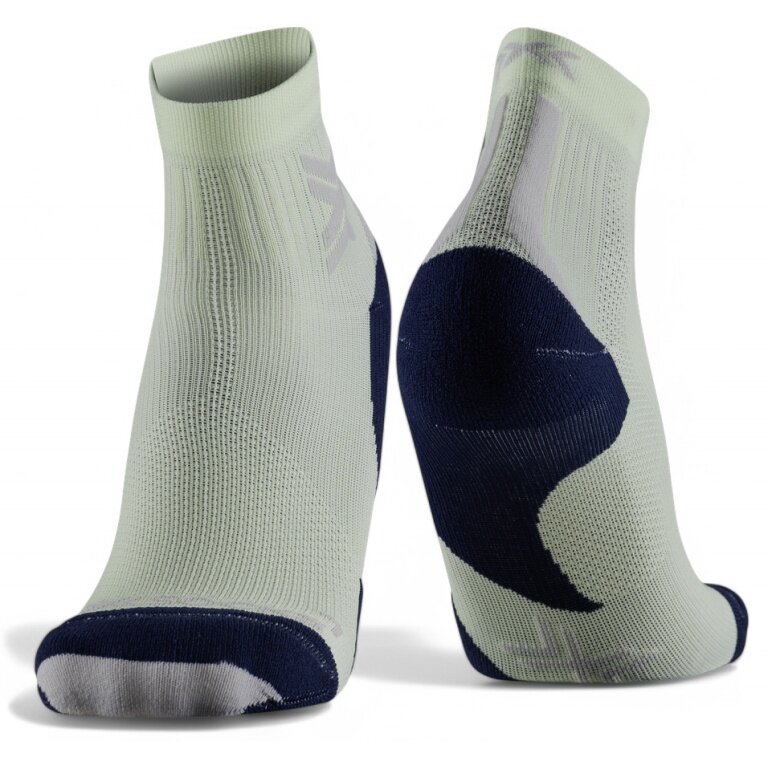 X-Socks Running Sock Run Discover Ankle fluo neo lime green/black Men's - 1 Pair