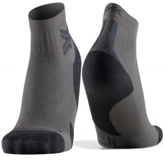 X-Socks Running Sock Run Discover Ankle fluo dark brown/black Men's - 1 Pair