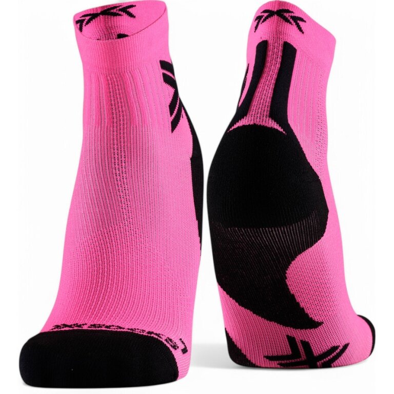 X-Socks Running Sock Run Discover Ankle fluo pink/black Men's - 1 Pair