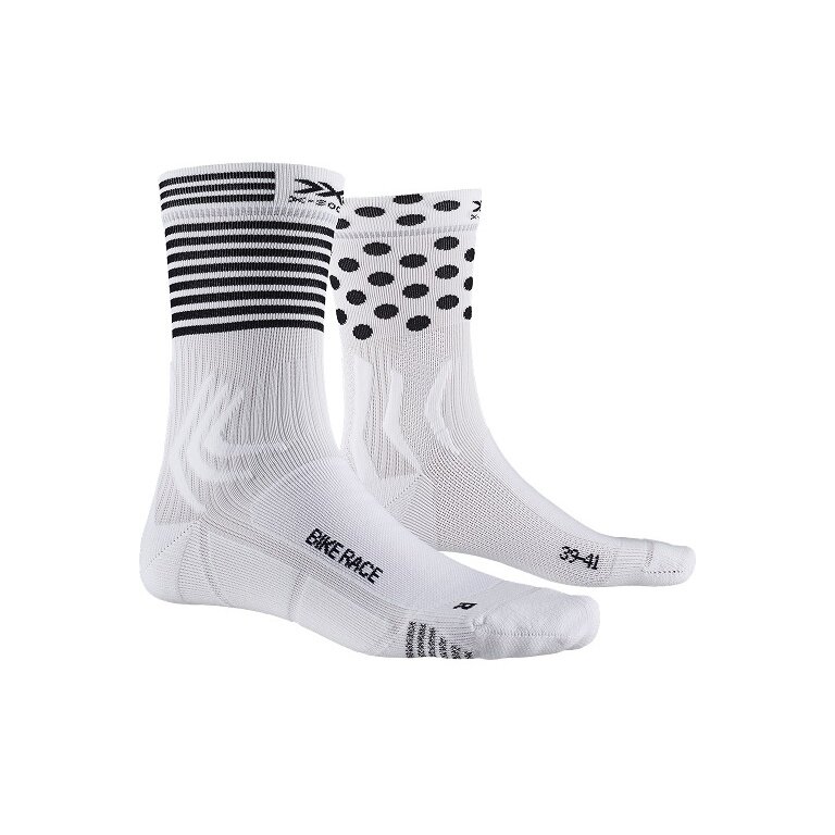 X-Socks Cycling Socks Bike Race 4.0 white/black Men - 1 Pair