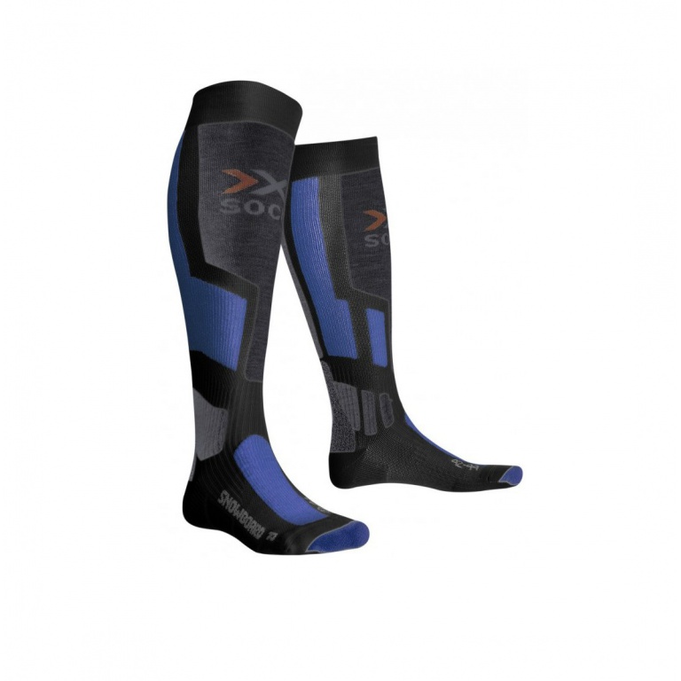 X-Socks Ski Sock Snowboard anthracite/blue Men - 1 Pair