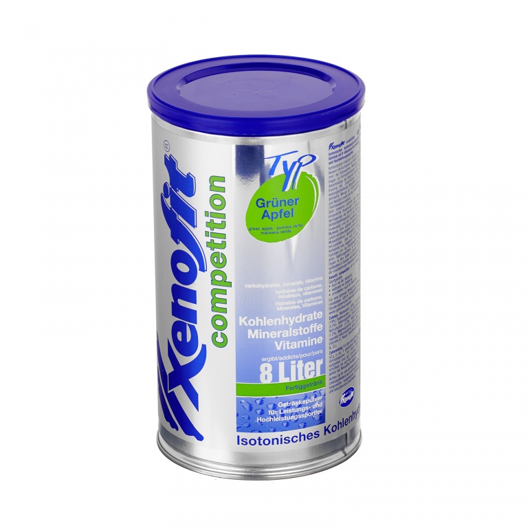 Xenofit Competition (Isotonic Carbohydrate-Electrolyte Drink with B Vitamins + Vitamin C) Green Apple 672g Can
