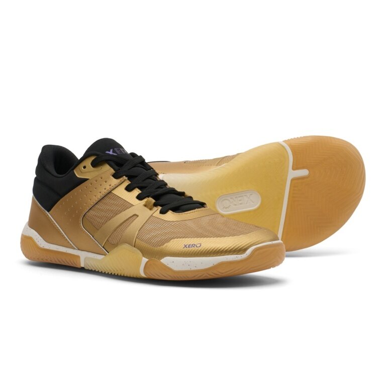 Xero Shoes Barefoot Shoes Indoor X1 Low (Minimal Basketball) gold/black Men's