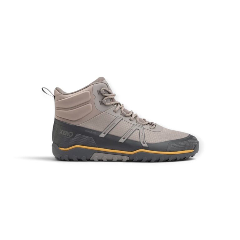 Xero Shoes Minimal Hiking Shoes Scrambler Trail Mid WP (waterproof, very lightweight) brown/grey men's