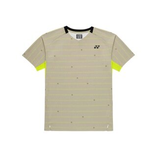 Yonex Sport T-shirt Crew Neck Tennis Year Round (100% Polyester) 2026 khaki Men's