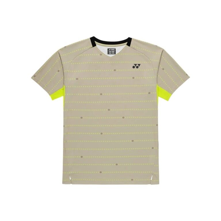 Yonex Sport T-shirt Crew Neck Tennis Year Round (100% Polyester) 2026 khaki Men's