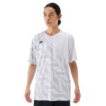 Yonex Sport T-shirt Practice (100% Polyester) 2025 white men's