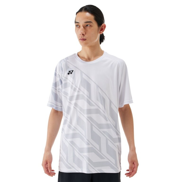 Yonex Sport T-shirt Practice (100% Polyester) 2025 white men's