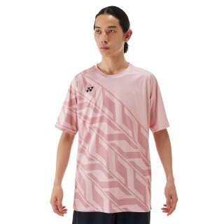 Yonex Sport T-shirt Practice (100% Polyester) 2025 smoke pink Men's