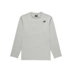 Yonex Tennis Long Sleeve Shirt Practice (100% Polyester) 2026 Silver Grey Men's