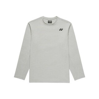 Yonex Tennis Long Sleeve Shirt Practice (100% Polyester) 2026 Silver Grey Men's