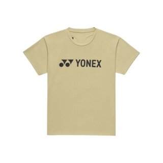 Yonex Sports T-shirt Practice Logo 16856J (100% Polyester) 2026 khaki Boys