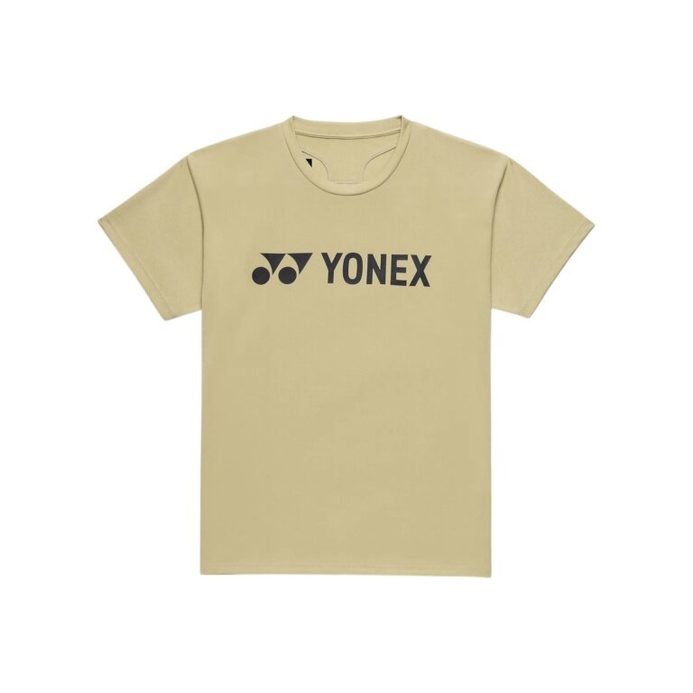 Yonex Sports T-shirt Practice Logo 16856J (100% Polyester) 2026 khaki Boys