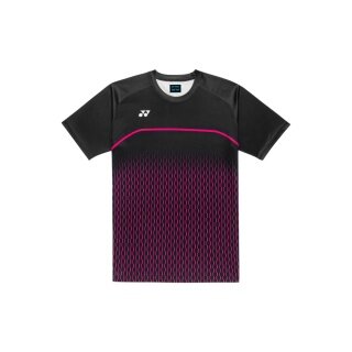 Yonex Sport T-shirt Practice 16861J (100% Polyester) 2026 black/pink boys