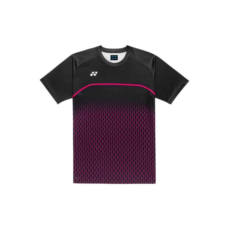 Yonex Sport T-shirt Practice 16861J (100% Polyester) 2026 black/pink boys