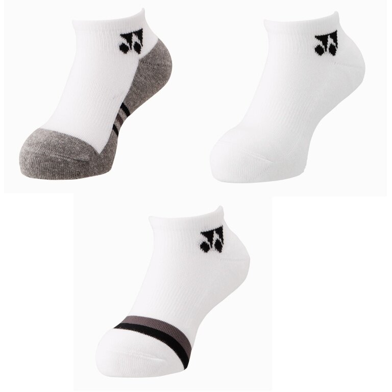 Yonex Sports Socks Sneaker Low Cut 19235J 2025 white Children - 3 Pairs