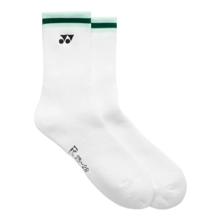 Yonex Sports Sock Crew 19252 Stripe 2026 white/ice blue - 1 pair