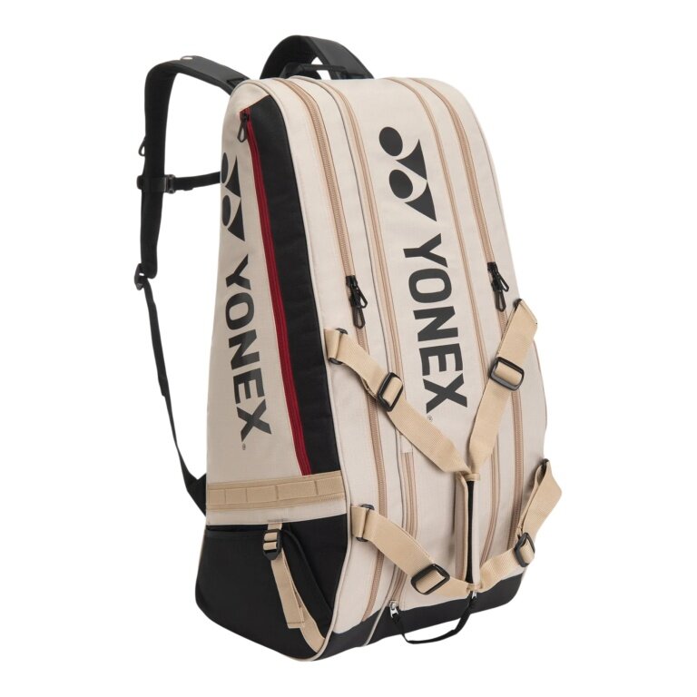 Yonex Racketbag Gearlogic Racquet (Racket bag, 3 main compartments, shoe compartment) 2026 beige 9-pack
