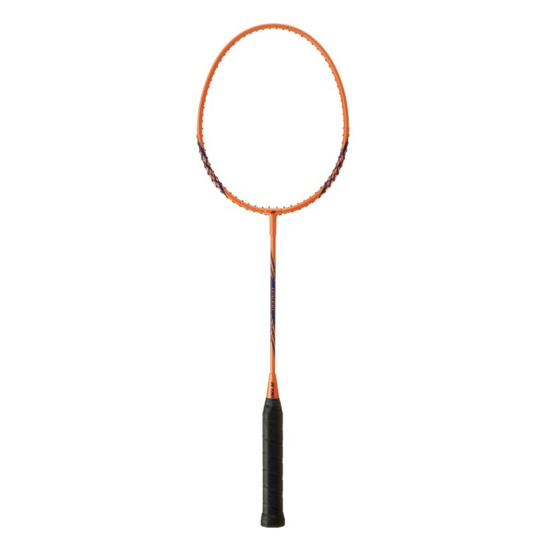 Yonex badminton racket B4000 (leisure, school sports) orange - strung -
