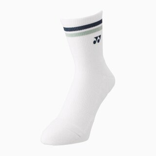 Yonex Sports Sock Crew 2025 white/navy blue - 1 pair