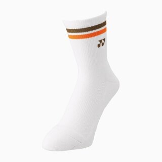 Yonex Sportsock Crew 2025 white/brown/orange - 1 pair