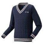 Yonex sweater pullover with V-neck indigo blue boys