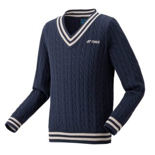 Yonex sweater pullover with V-neck indigo blue boys