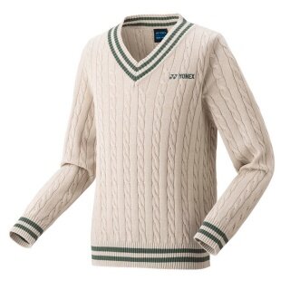 Yonex sweater pullover with V-neck beige boys